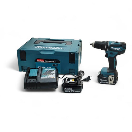 ATORNILLADOR A BATERÍA MAKITA DHP485 + BATERÍA EXTRA Y ACC de segunda mano · Atornilladores — Como nuevo