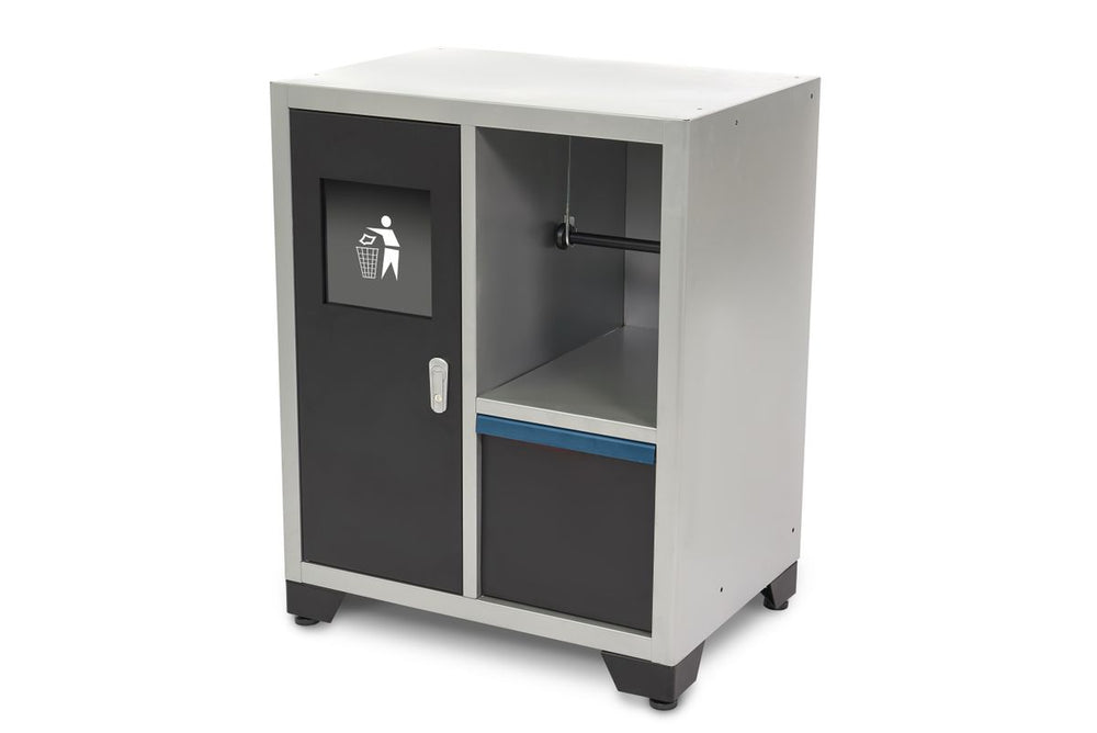 Cubeta y soporte para papel HBM Deluxe para organización de talleres nuevo — Nuevo