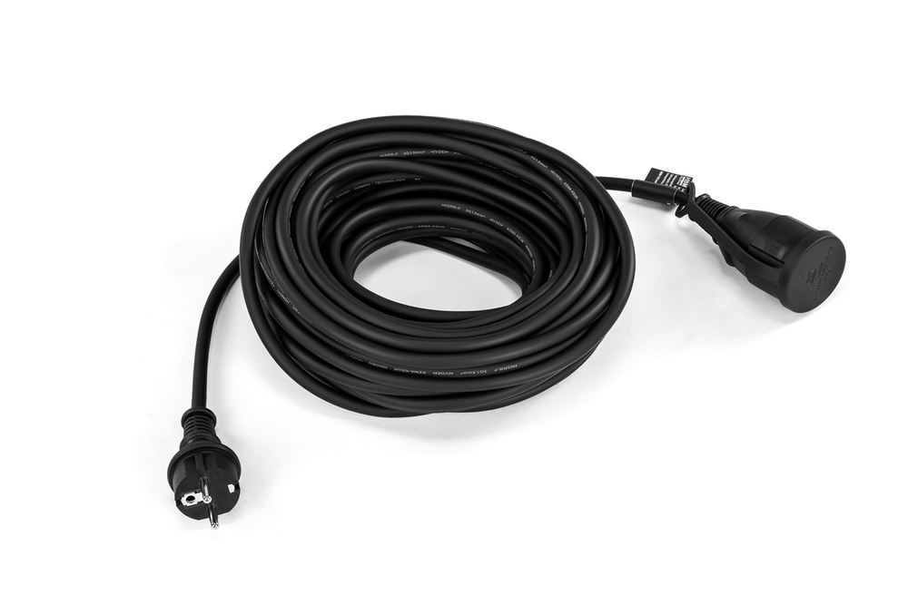 HBM alargador H05RR-F 3G1,5 mm² simple IP44 20 m nuevo — Nuevo
