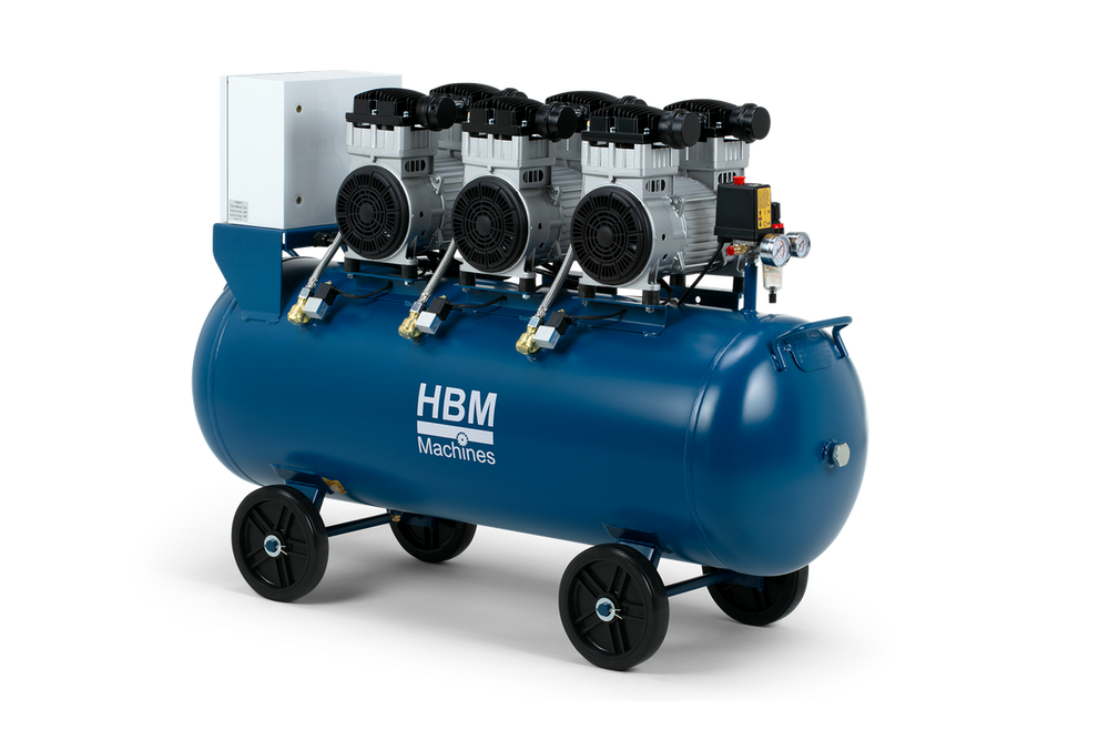 HBM compresor de bajo ruido, 6 Hp, 150 litros nuevo — Nuevo