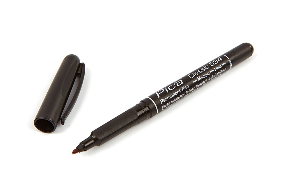Bolígrafo permanente Pica 534/46 1,0mm redondo negro nuevo — Nuevo