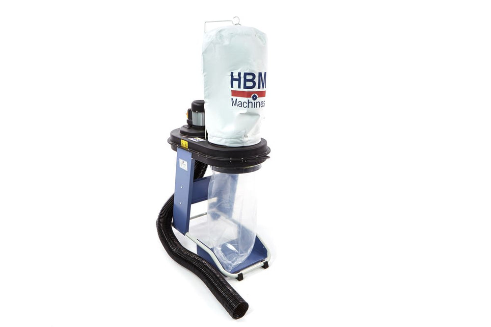 Sistema de extracción de polvo HBM 550 W con manguera y adaptadores nuevo — Nuevo