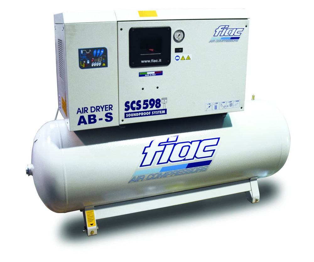 Fiac compresor insonorizado Scs 300lt - AB598 5,5 Hp 300 litros, con secador frigorífico nuevo — Nuevo