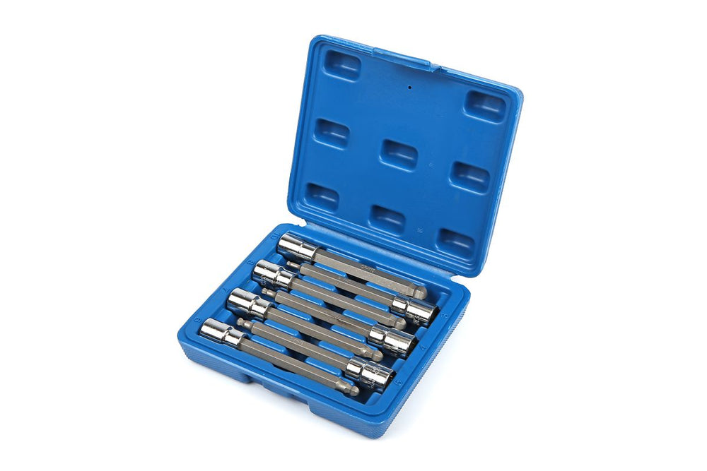 HBM Set de copas Allen largas de 3/8 pulgadas de 7 piezas de 3 – 10 mm con bola en la cabeza nuevo — Nuevo