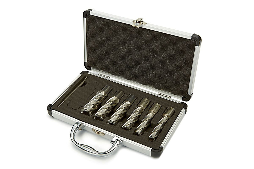 Juego de brocas de núcleo HBM 7 piezas Hss - Cobalt extra largo nuevo — Nuevo