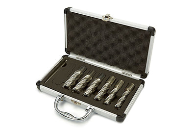 Juego de brocas de núcleo HBM 7 piezas Hss - Cobalt extra largo nuevo — Nuevo