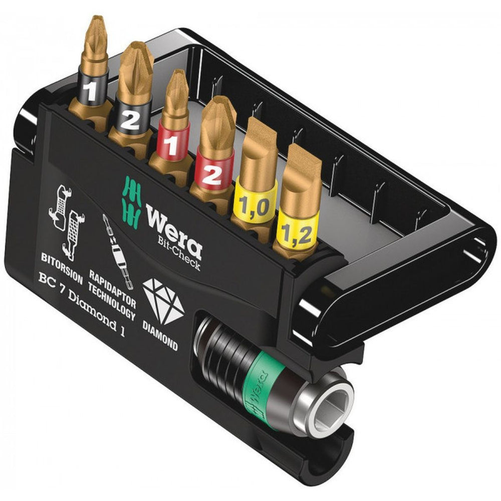 Wera Bit-Check 7 Diamond 5 piezas nuevo — Nuevo