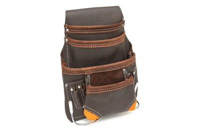Bolsa de herramientas de cuero HBM Profesional con 10 compartimentos nuevo — Nuevo