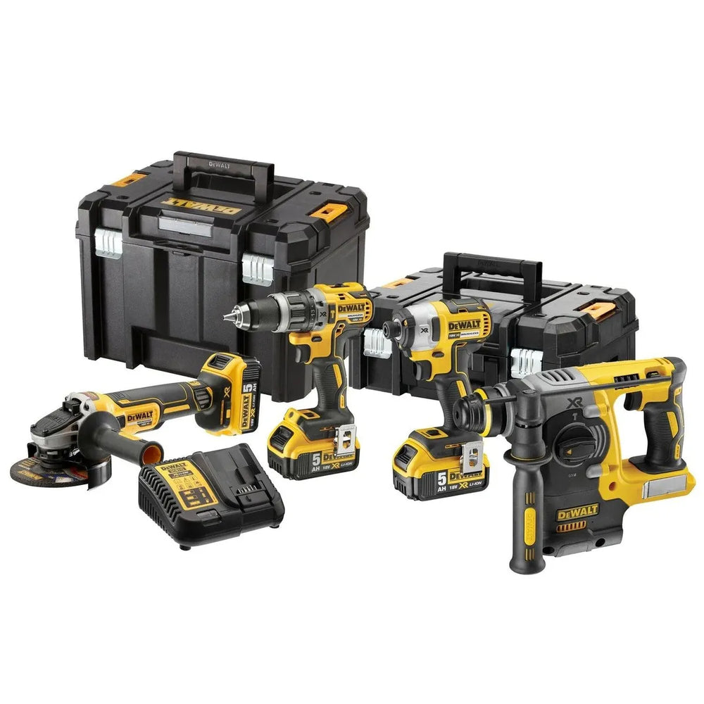 Juego de herramientas DeWalt 4 en 1, 18 Voltios 5.0 Ah, DCK422P3T nuevo — Nuevo
