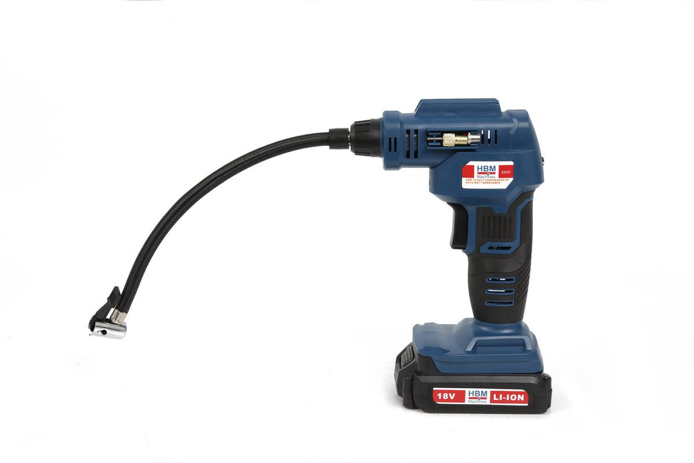 Compresor HBM 18 Voltios a Batería con Accesorios nuevo — Nuevo