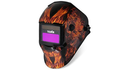 Casco de soldadura Telwin modelo stream flame Mma/Mig/Mag/Tig nuevo — Nuevo
