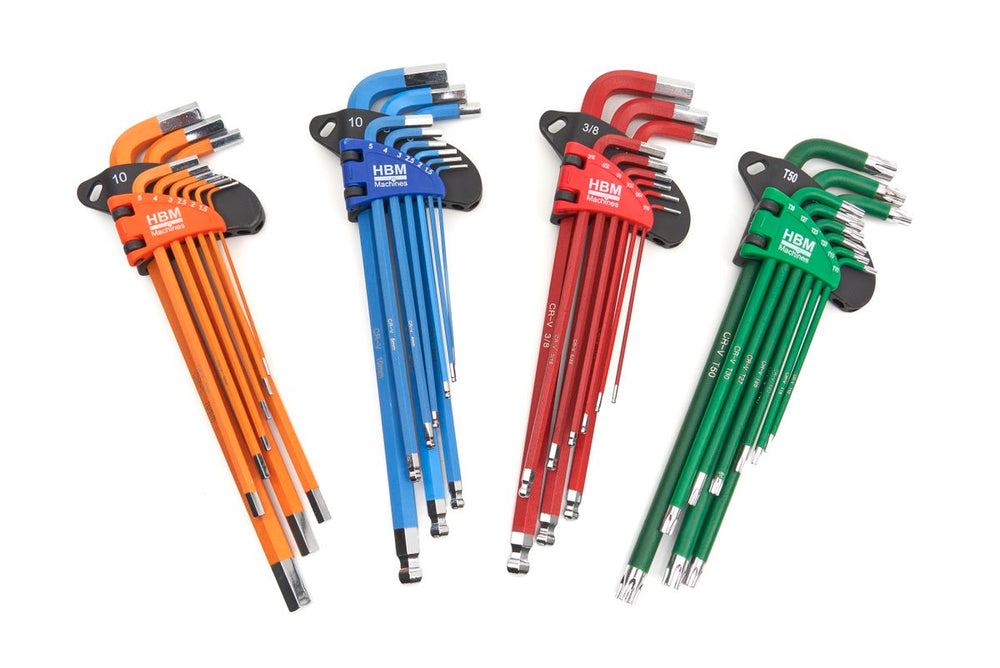 Conjunto profesional de llaves Allen HBM de 36 piezas Mm, Inch, Torx nuevo — Nuevo