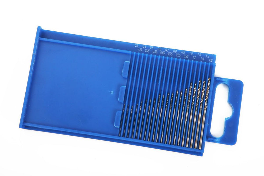 HBM 20 Piezas Juego de Brocas Hss 0,3 - 1,6mm nuevo — Nuevo