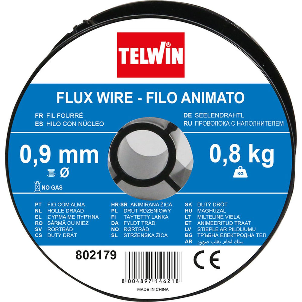 Telwin alambre de flujo sin gas 0.9 mm 0.8 kg nuevo — Nuevo