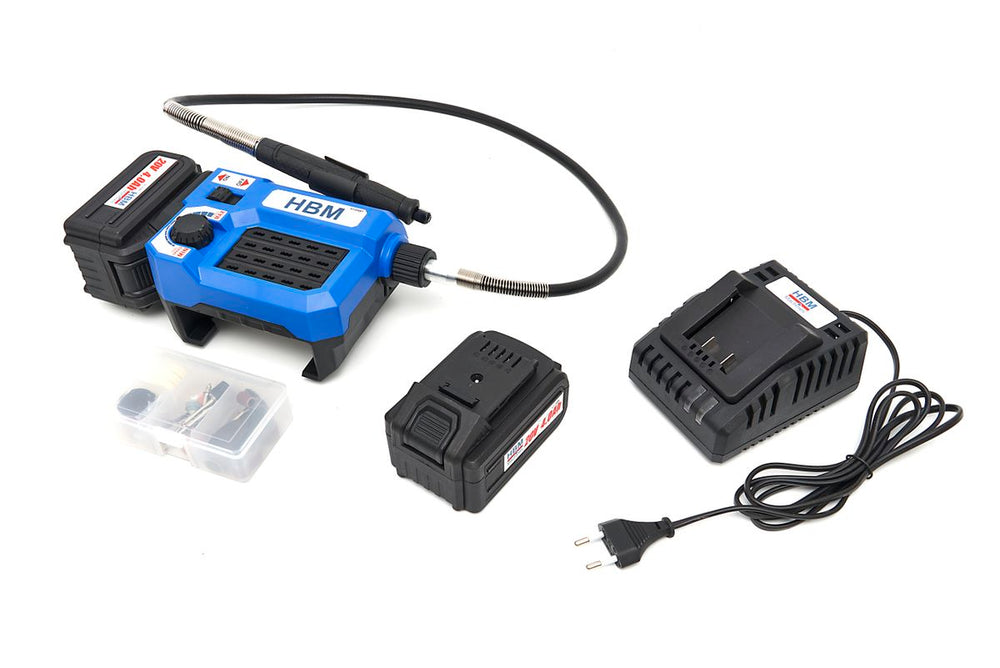 HBM Multiherramienta Universal de 20 Voltios incluyendo 2 Baterías y 40 Accesorios nuevo — Nuevo