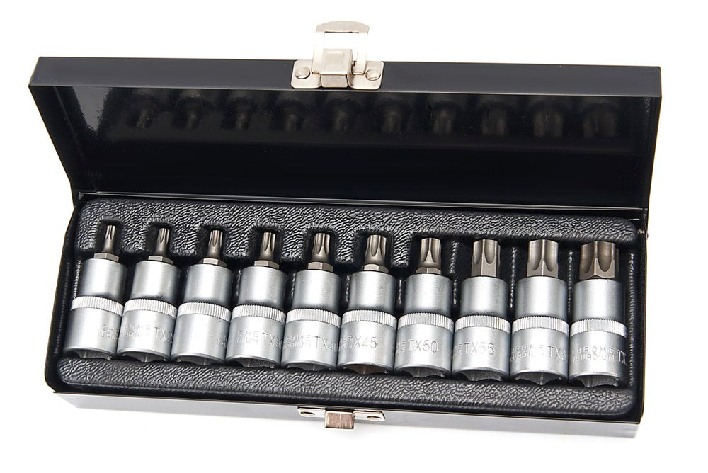 HBM Juego de vasos Torx de 10 piezas de 1/2 pulgada nuevo — Nuevo