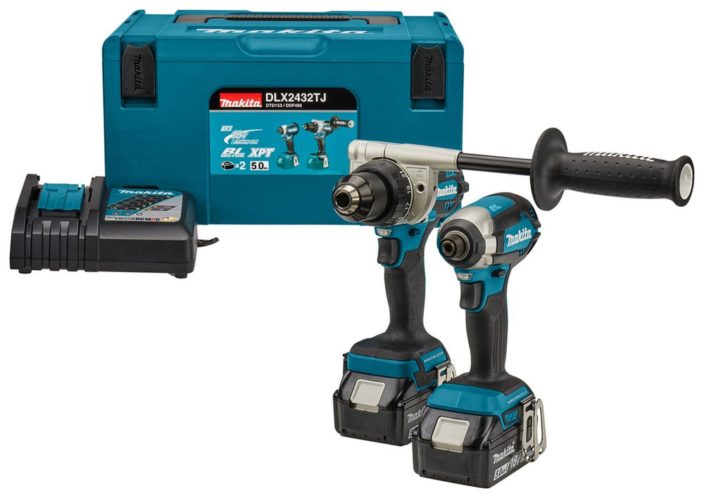 Conjunto Makita de 18 Voltios para trabajos de perforación y (atornillado) de mayor resistencia nuevo — Nuevo