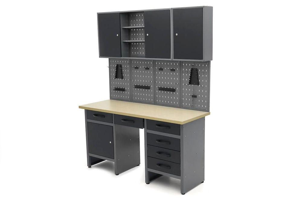 Banco de trabajo HBM con puertas 160 x 60 x 200 cm nuevo — Nuevo
