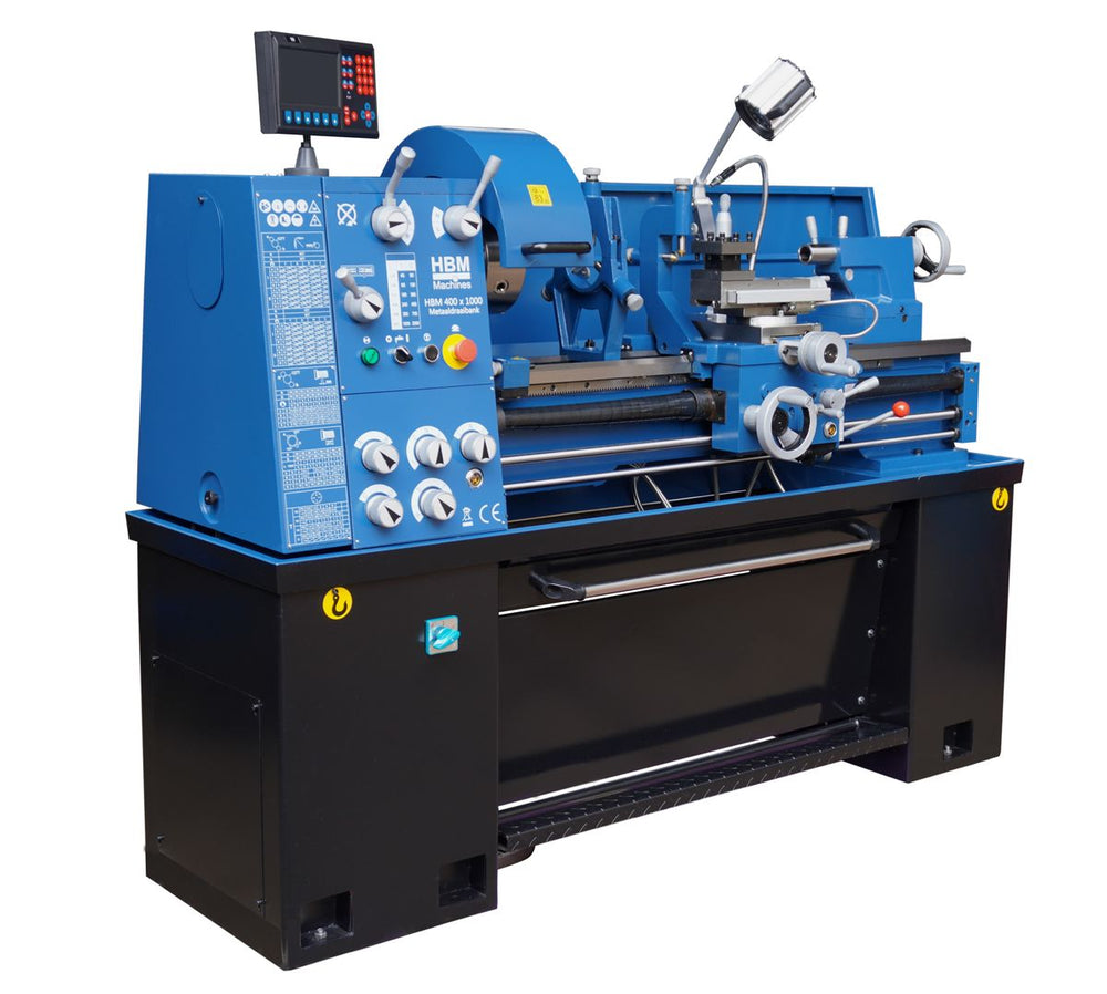 HBM torno para metal 400 x 1000 Dro 400 Volt nuevo — Nuevo