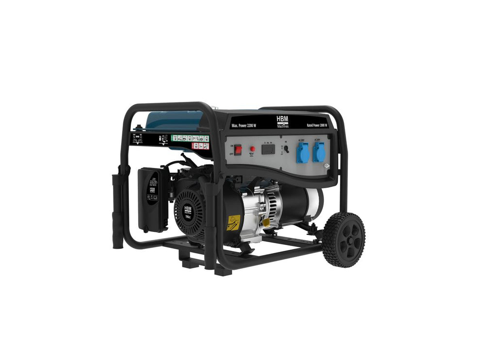 HBM generador con motor de gasolina de 196 cm³ 230V 2200W nuevo — Nuevo