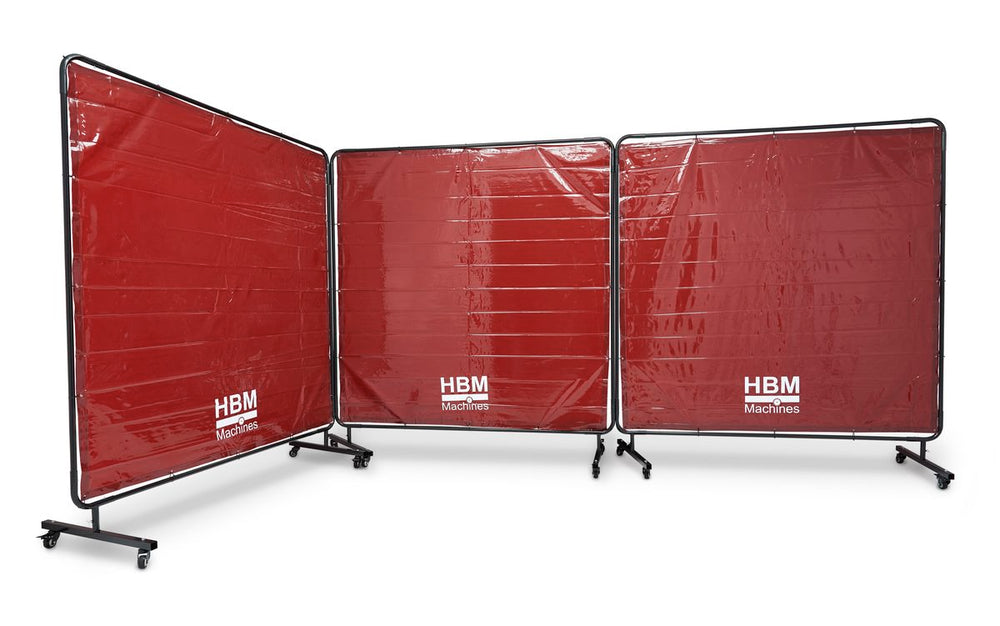 Pantalla de soldadura móvil HBM, cortina de soldadura 174 x 522 cm nuevo — Nuevo