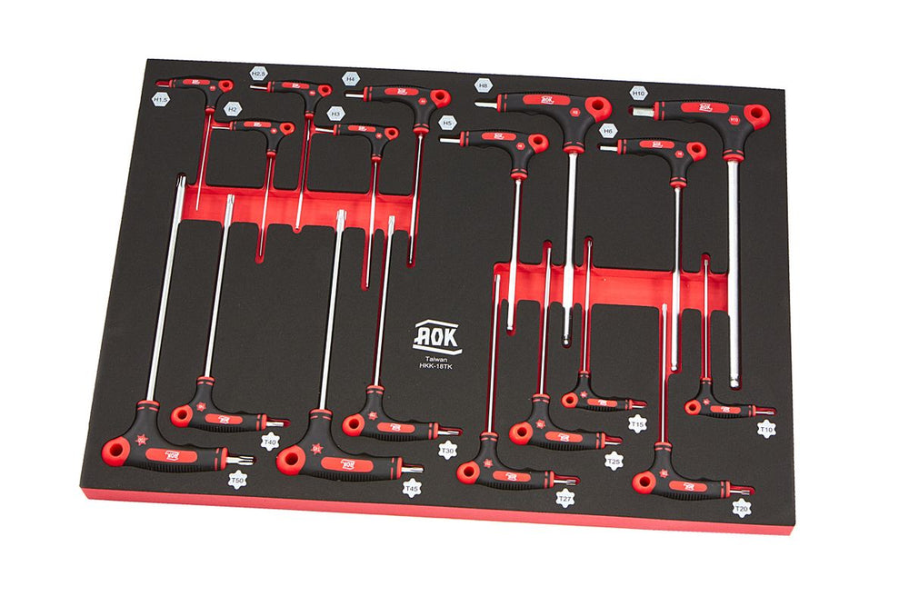 Aok Profesional 18 Piezas T-Grepen Foam Inlay nuevo — Nuevo