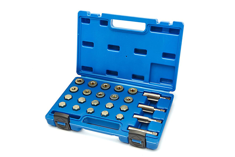 Kit de reparación de roscas HBM de 64 piezas, tapón de drenaje de aceite M13 - M20 nuevo — Nuevo