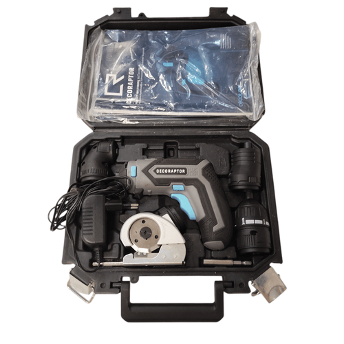 ATORNILLADOR CECORAPTOR PERFECT MULTIWORK 360 ULTRA CECOTEC + ACCESRIOS + CAJA + CABLE DE CARGA de segunda mano · Atornilladores — Bueno