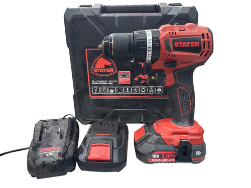 ATORNILLADOR A BATERIA STAYER PBL COMPACT L20 + 2 BAT + CARGADOR + CAJA de segunda mano · Atornilladores — Como nuevo