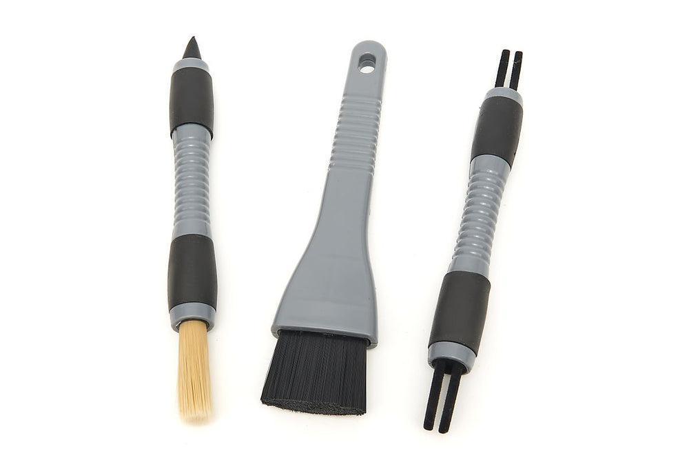 Set de cepillos de detallado de auto HBM de 3 piezas, Set de cepillos de interior nuevo — Nuevo
