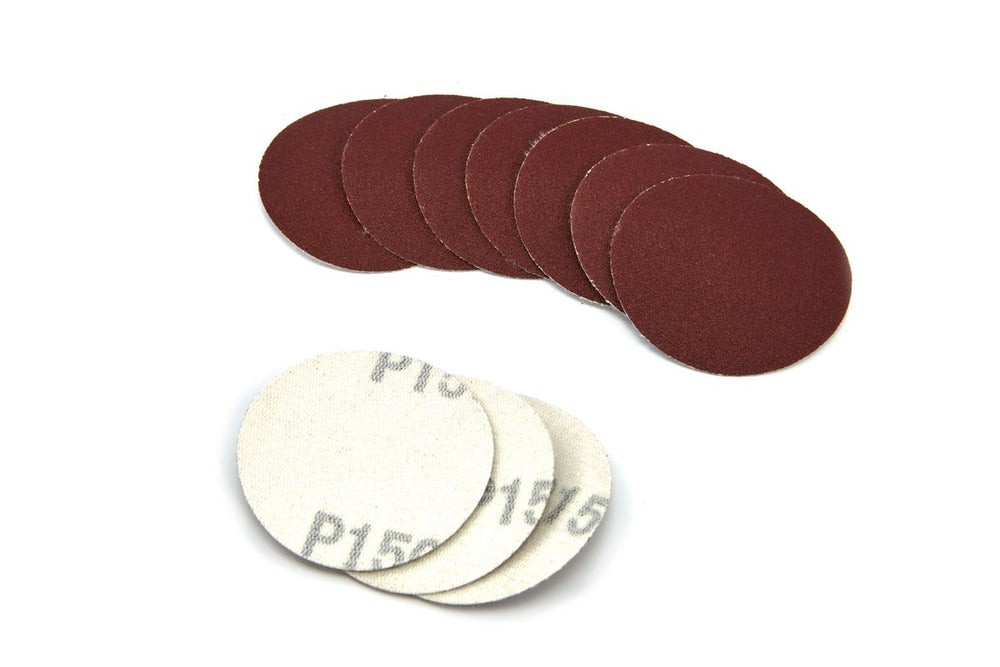Conjunto de 10 discos de lijado de 50 mm con velcro nuevo — Nuevo