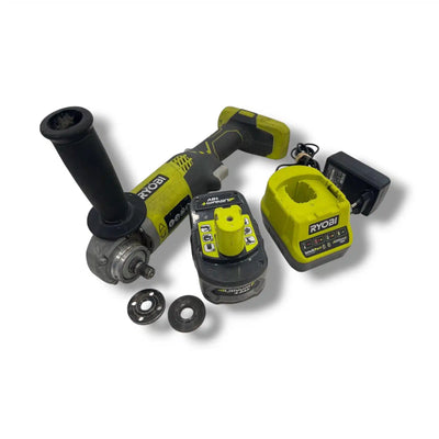 AMOLADORA RYOBI R18AG 18V + BATERIA + CARGADOR de segunda mano · Amoladoras — Bueno