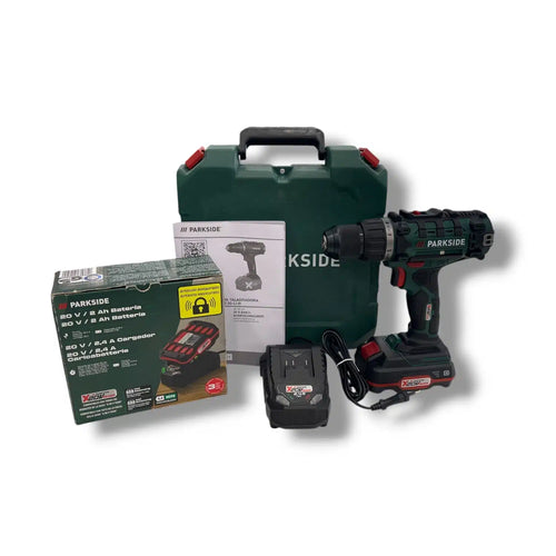 ATORNILLADORA PARKSIDE MOD. PABS 20-LI I9 + BATERIA 20V + CARGADOR de segunda mano · Atornilladores — Bueno
