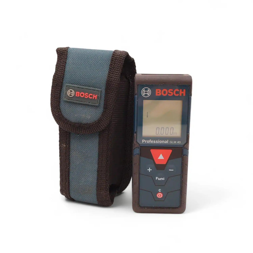 MEDIDOR LASER GLM40 BOSCH+ FUNDA de segunda mano · Medición — Como nuevo