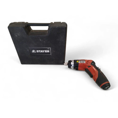 ATORNILLADOR STAYER BL50B + ESTUCHE + ACCESORIOS + CARGADOR de segunda mano · Atornilladores — Como nuevo