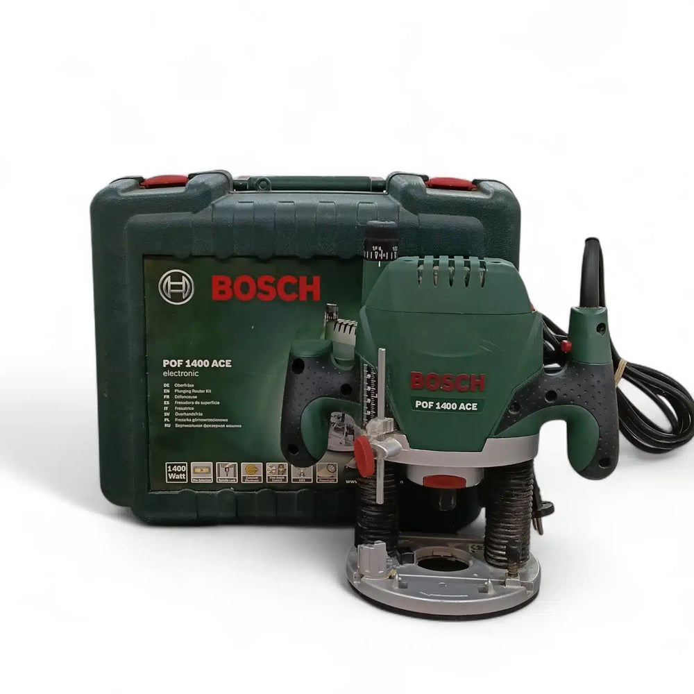 FRESADORA BOSCH POF 1400 ACE + MALETIN de segunda mano — Como nuevo