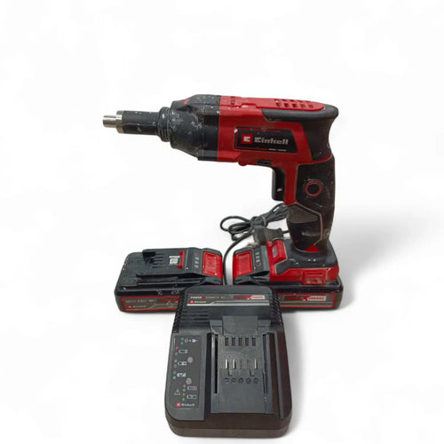 ATORNILLADOR DE PLADUR EINHELL 18 LI-SOLO+2 BATERIAS+CARGADOR (SIN BOQUILLA) de segunda mano · Atornilladores — Como nuevo