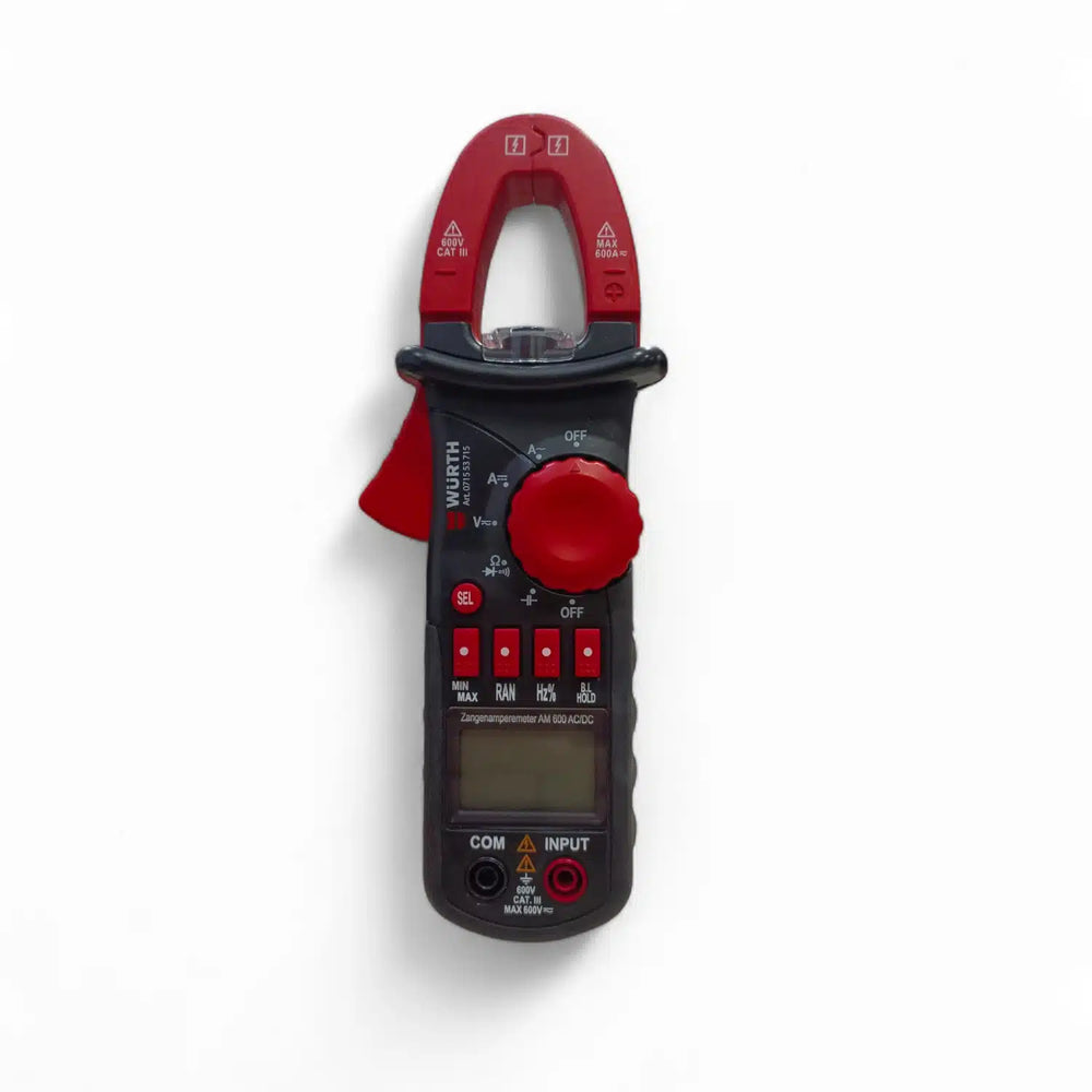 AMPERIMETRO WÜRTH AM 600 CA/CC + ESTUCHE de segunda mano — Como nuevo