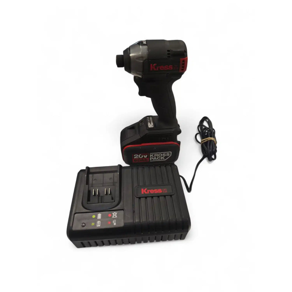 ATORNILLADOR DE IMPACTO KRESS KUB61+BATERIA 20V 6.0AH Y CARGADOR de segunda mano · Atornilladores — Como nuevo