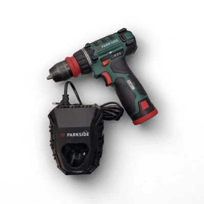ATORNILLADOR A BATERIA PARKSIDE PBSA 12 E4 + BATERIA + CARGADOR de segunda mano · Atornilladores — Como nuevo