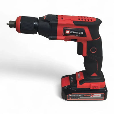 ATORNILLADOR EINHELL TE-DY 18 + CARGADOR + BATERIA + ESTUCHE de segunda mano · Atornilladores — Como nuevo