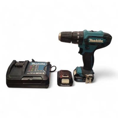 ATORNILLADOR A BATERIA MAKITA HP333D + 2 BAT + CARGADOR + MALETIN de segunda mano · Atornilladores — Bueno