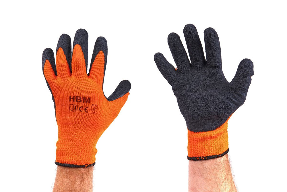 Guantes de trabajo térmicos naranjas HBM Profesionales nuevo — Nuevo
