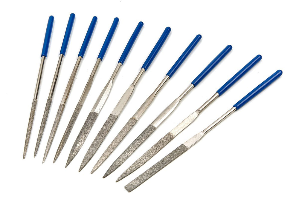HBM Set de limas de diamante de 10 piezas, set de limas clave nuevo — Nuevo