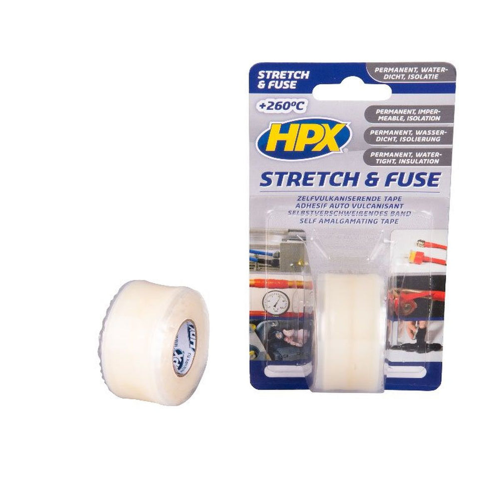 Cinta autovulcanizante Hpx Stretch & Fuse - transparente 25mm x 3m nuevo — Nuevo