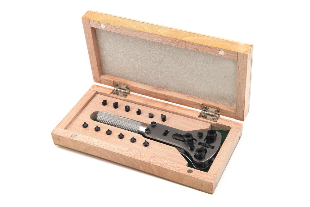 Abridor de cajas de reloj HBM modelo 1 en caja de madera nuevo — Nuevo