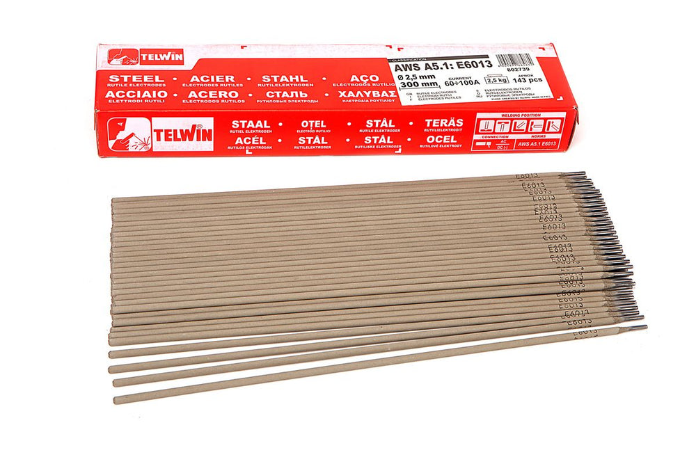 Electrodos de estaño Telwin E 6013 Ø 3,2 x 350 mm 125 Piezas nuevo — Nuevo