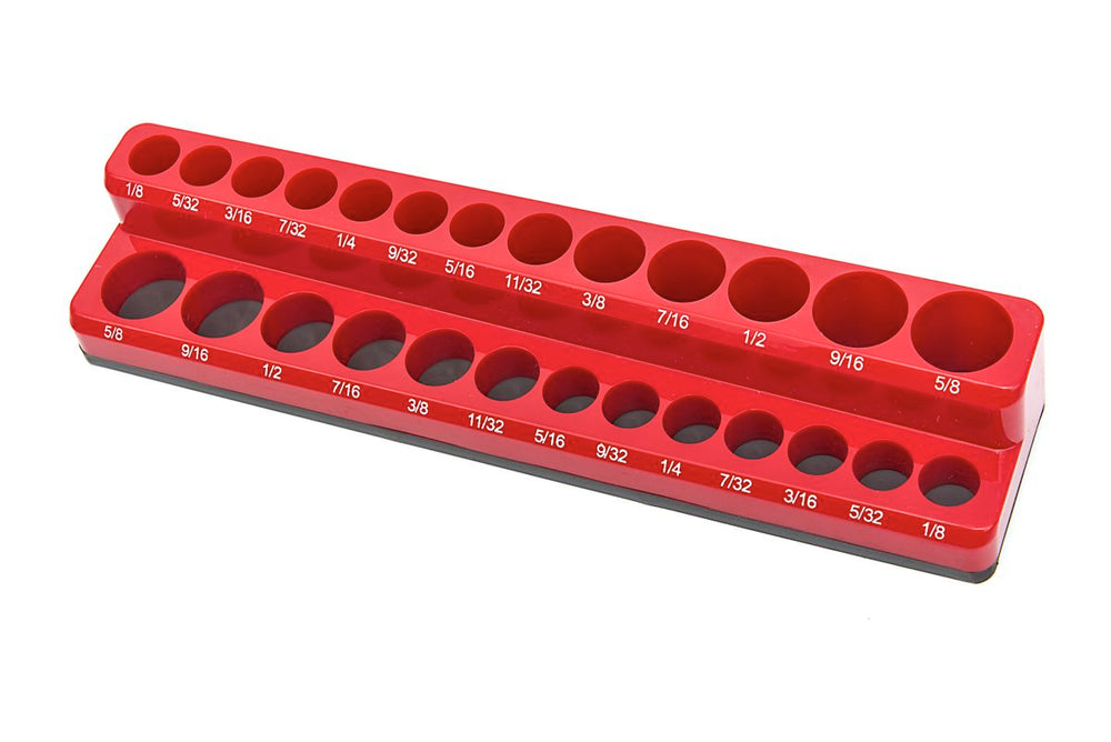 Soporte magnético HBM para 26 piezas de 1/4 pulgadas medidas inglesas, rojo nuevo — Nuevo