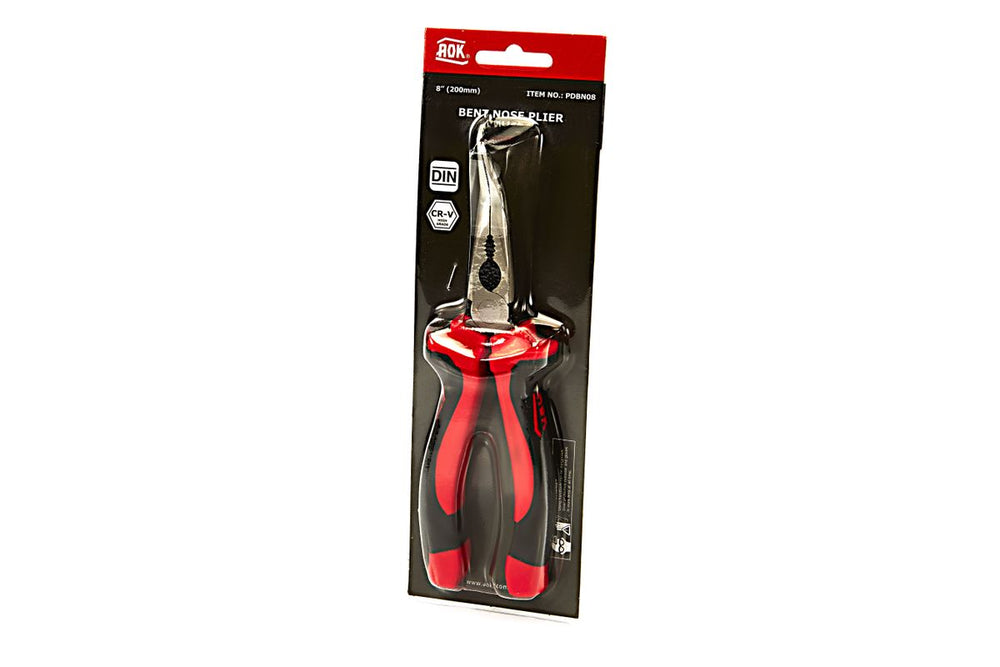 Aok 200 mm Pinza de Punta Curva Profesional nuevo — Nuevo