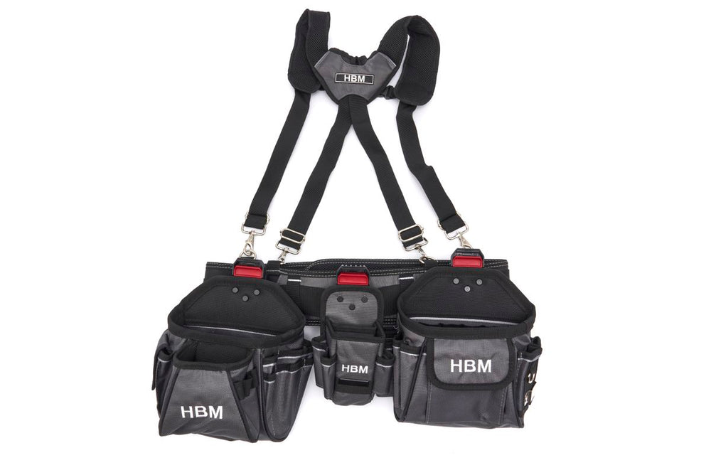 Cinturón de herramientas HBM con 3 fundas extraíbles nuevo — Nuevo